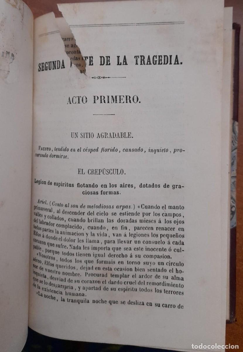 Libros antiguos: FAUSTO, J.W. GOETHE, DE 1867 - Foto 5