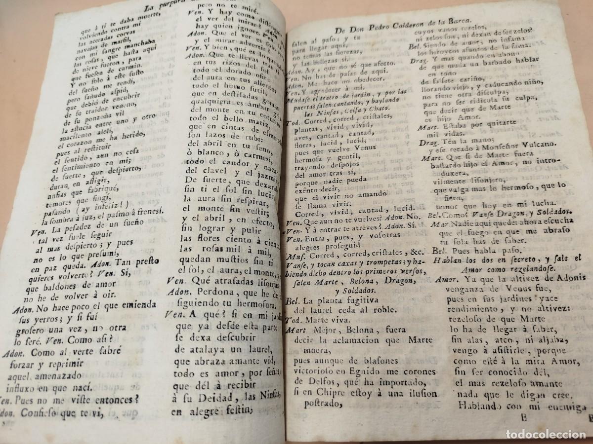 Antiquarische B&uuml;cher: PURPURA DE ROSA CALDERON DE LA BARCA 1790