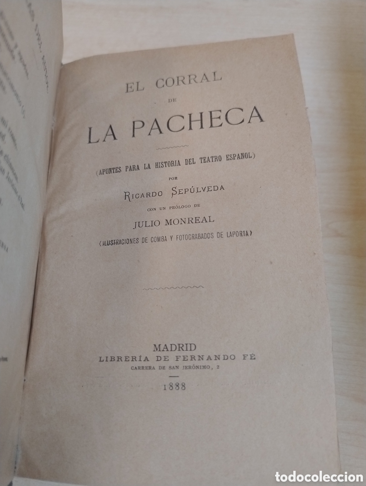 Libros antiguos: El corral de la Pacheca - Foto 1
