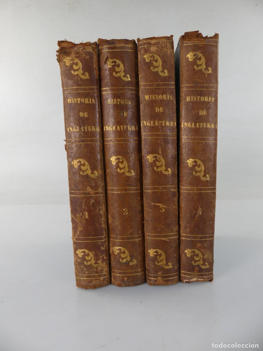 Libros antiguos: 4 TOMOS - HISTORIA DE INGLATERRA POR OLIVERIO GOLDSMITH