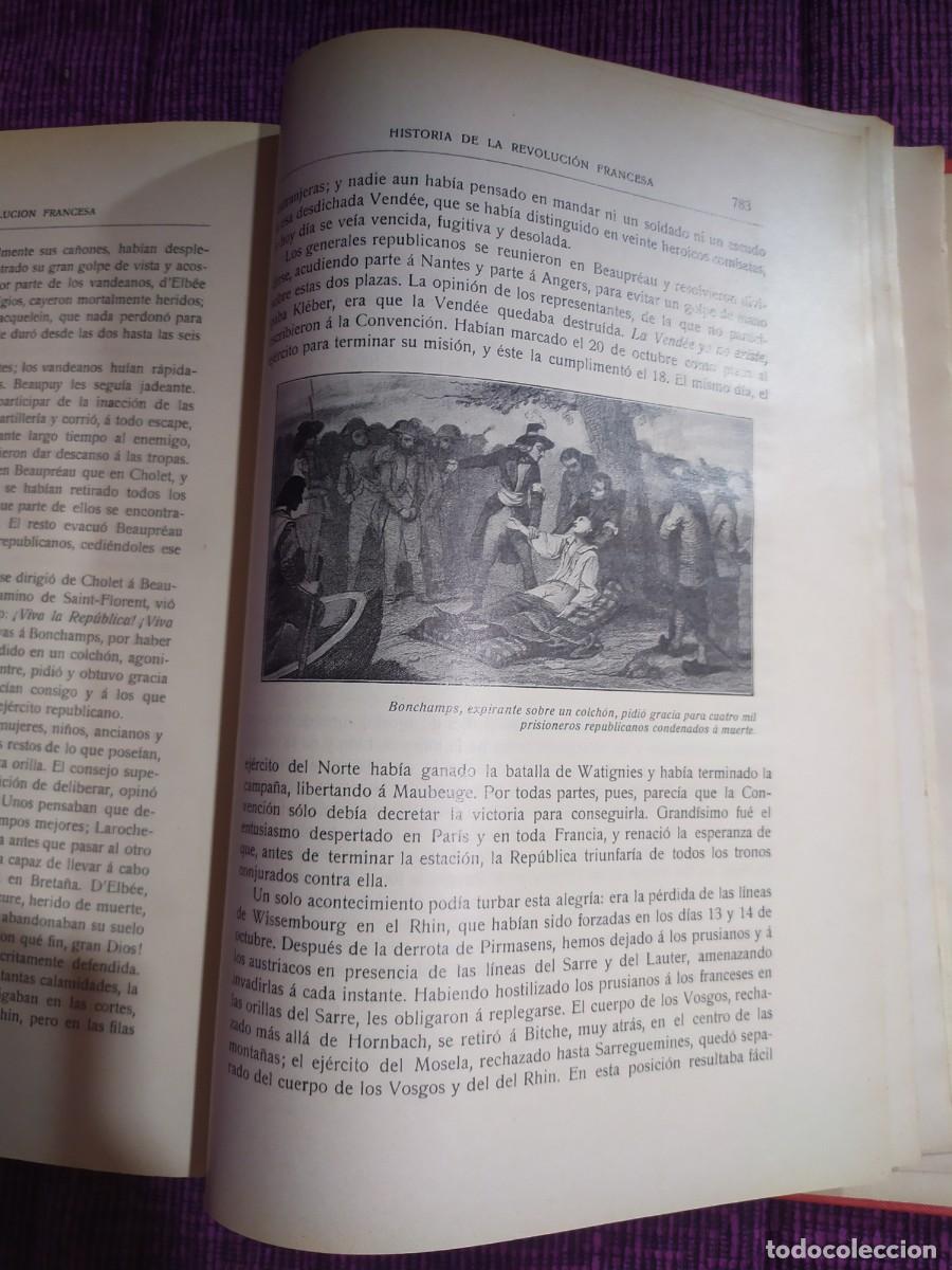 Libros antiguos: &ldquo;HISTORIA DE LA REVOLUCI&Oacute;N FRANCESA&rdquo; (2 TOMOS) - Foto 9