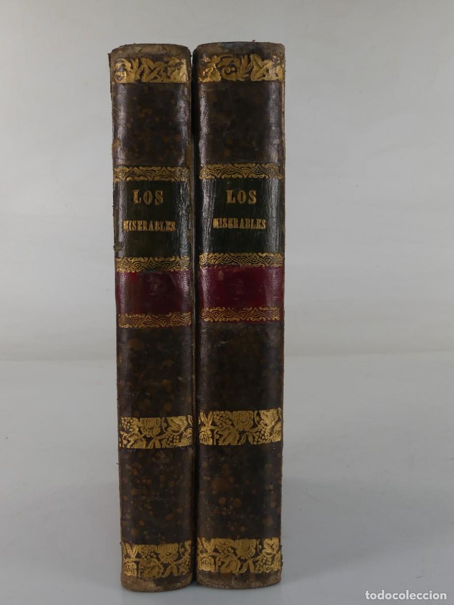 Libros antiguos: 2 TOMOS LOS MISERABLES POR VICTOR HUGO