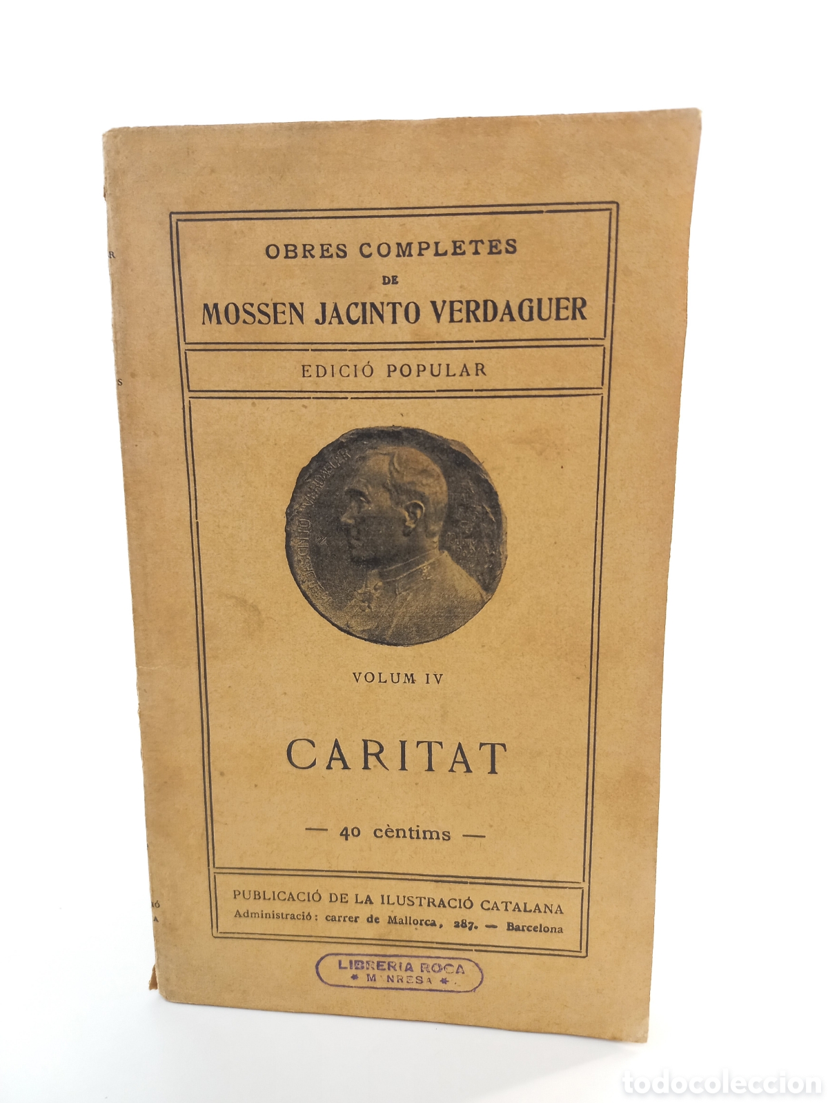 Libros antiguos: Caritat. Jacinto Verdaguer. Ilustraci&oacute; Catalana. Catal&aacute;n.