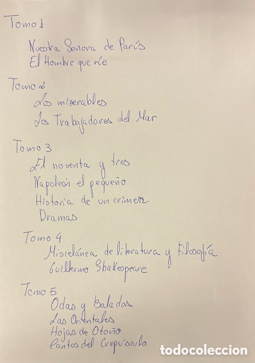 Libros antiguos: Obras Completa de V&iacute;ctor Hugo de 1886 - Foto 13
