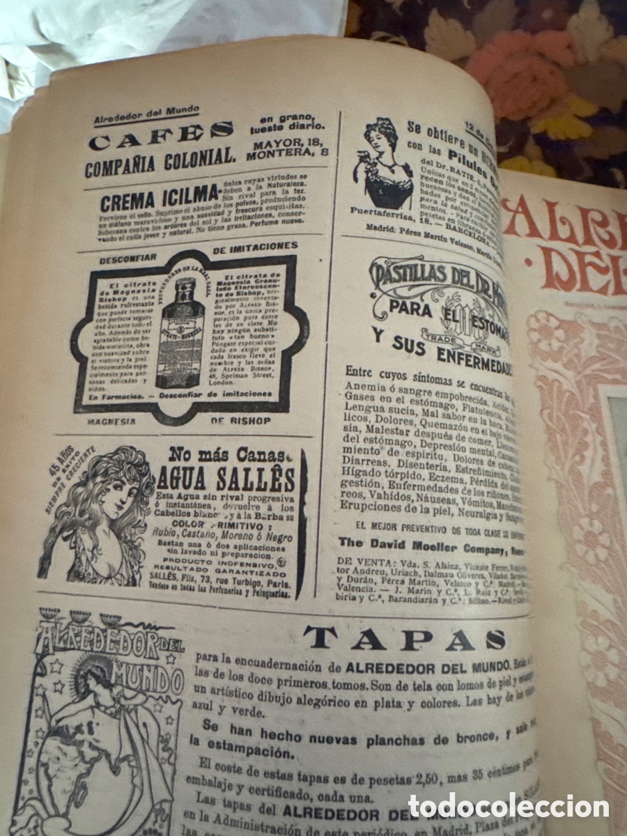 Libros antiguos: Libro alrededor del mundo - Foto 7