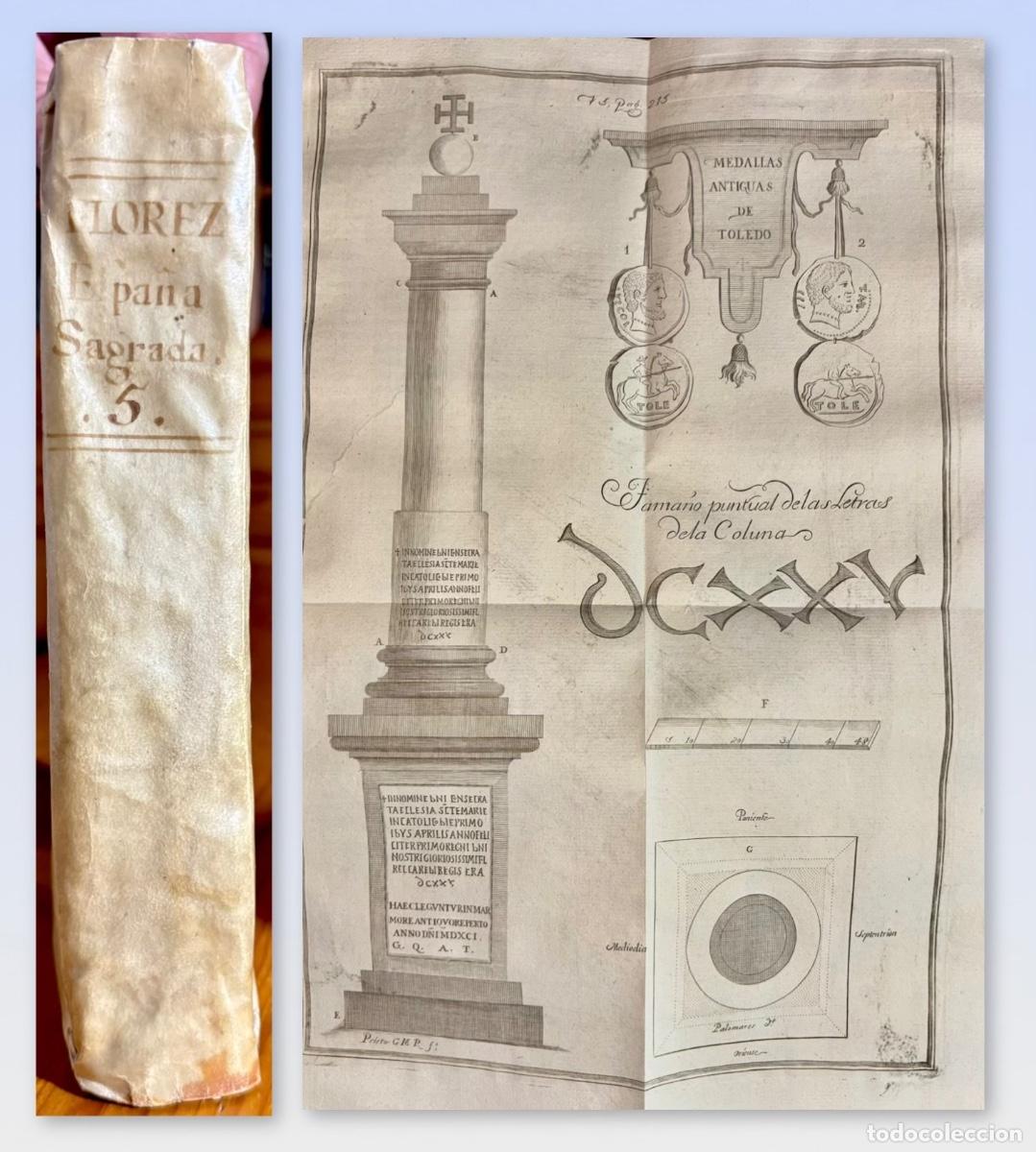 Libros antiguos: ESPA&Ntilde;A SAGRADA- HENRIQUE FLOREZ- TOMO V- CARTHAGINENSE- 1763