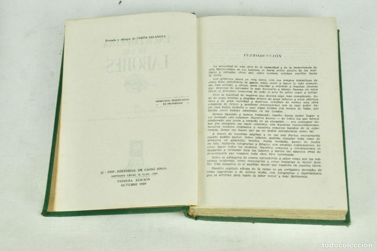 Libros antiguos: Enciclopedia de las labores 1959 1&ordf; edici&oacute;n - Foto 5