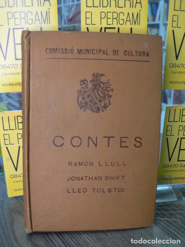 Libros antiguos: Contes: Llibre de les b&egrave;sties; Viatges de Gulliver; Contes - R. Llull, J. Swift, L. Tolstoi - L'Aven