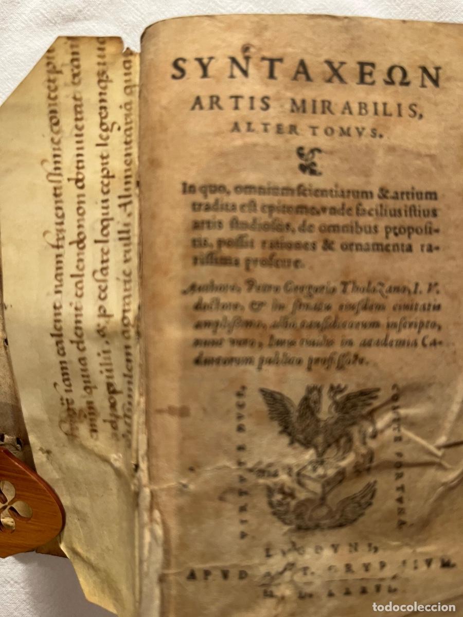 Libros antiguos: SYNTAXEON ARTIS MIRABILIS &ndash; ALTER TOMUS | Petrus Gregorius Tholosanus | Lyon, 1576 - Foto 4