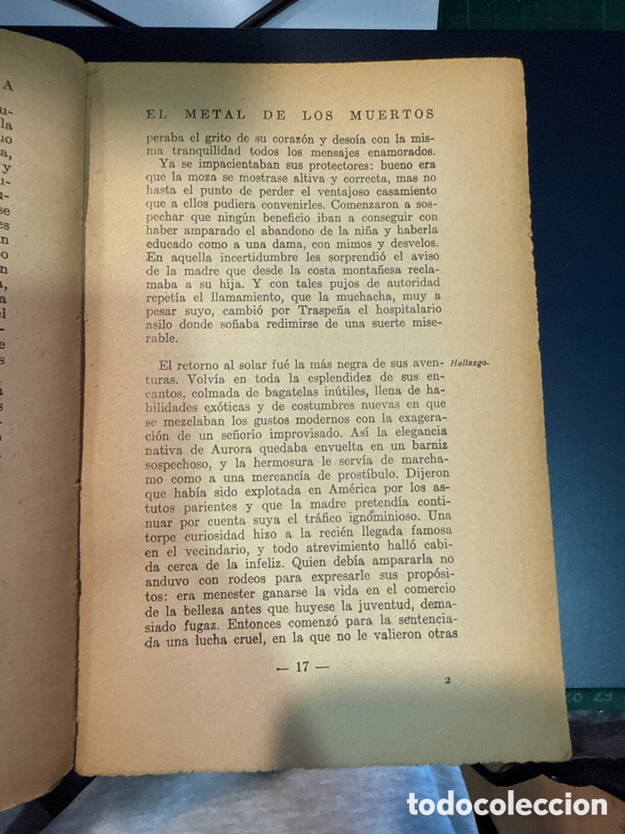 Libros antiguos: ESPINA, Concha El metal de los muertos: Novela - Foto 2