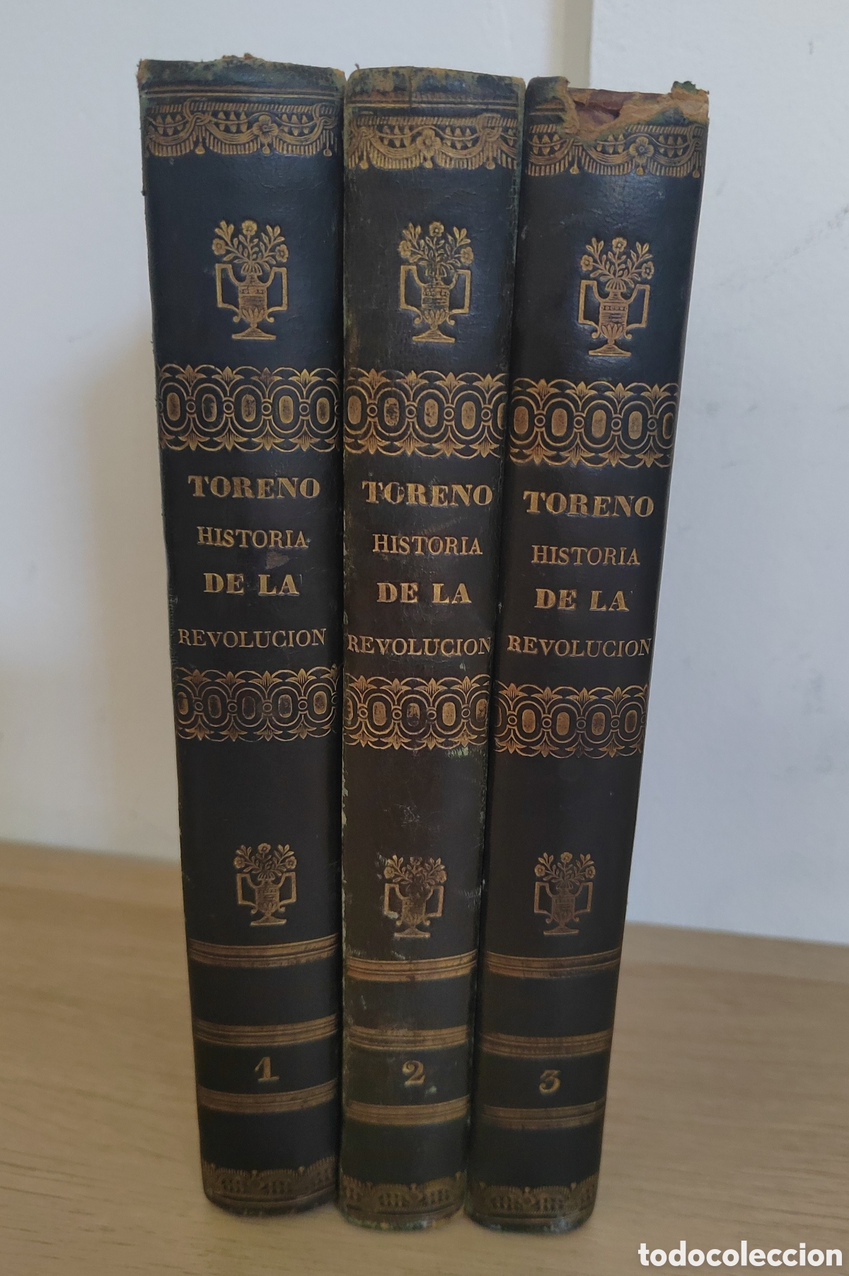 Libros antiguos: Historia del levantamiento, guerra y revoluci&oacute;n de Espa&ntilde;a - Toreno. 3 tomos