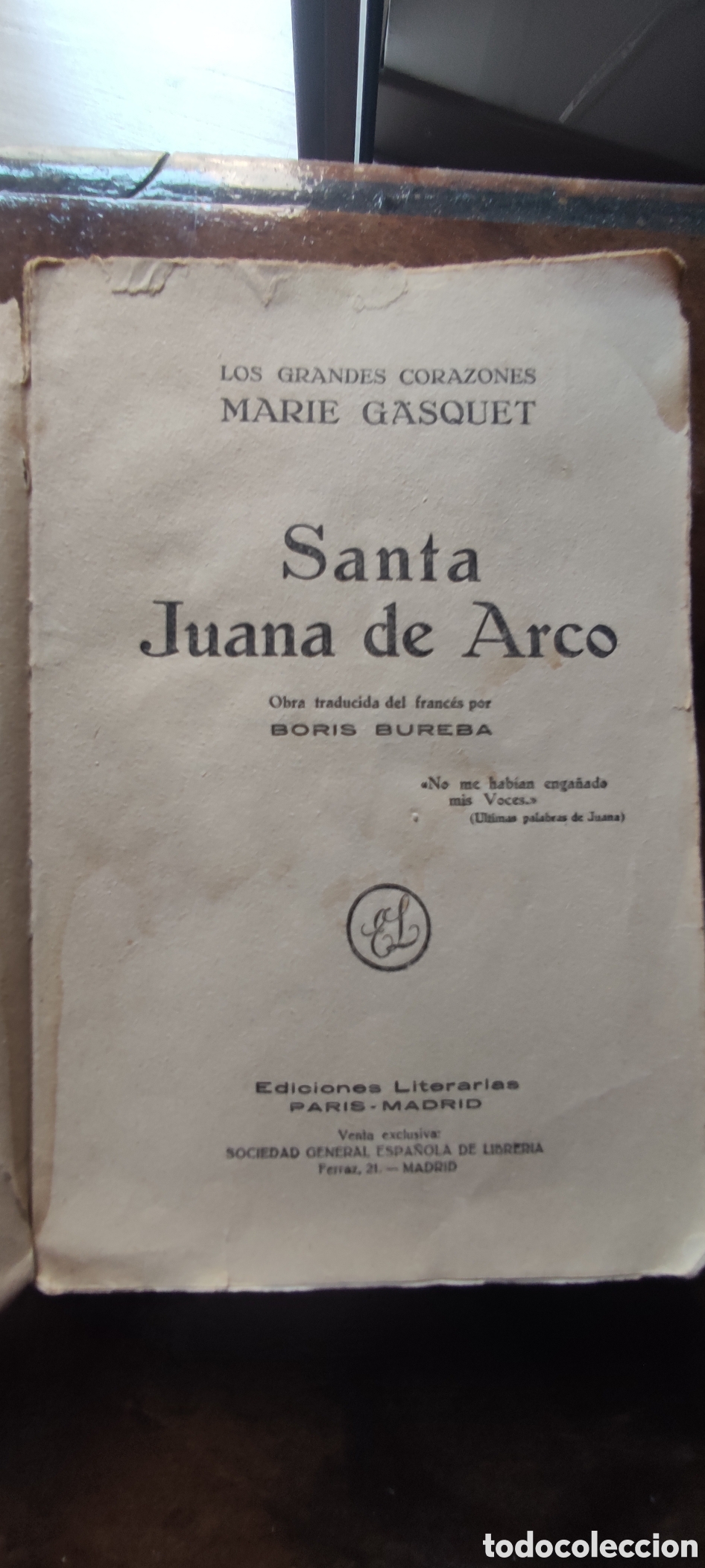 Libros antiguos: Libro. Santa Juana de Arco - Foto 4