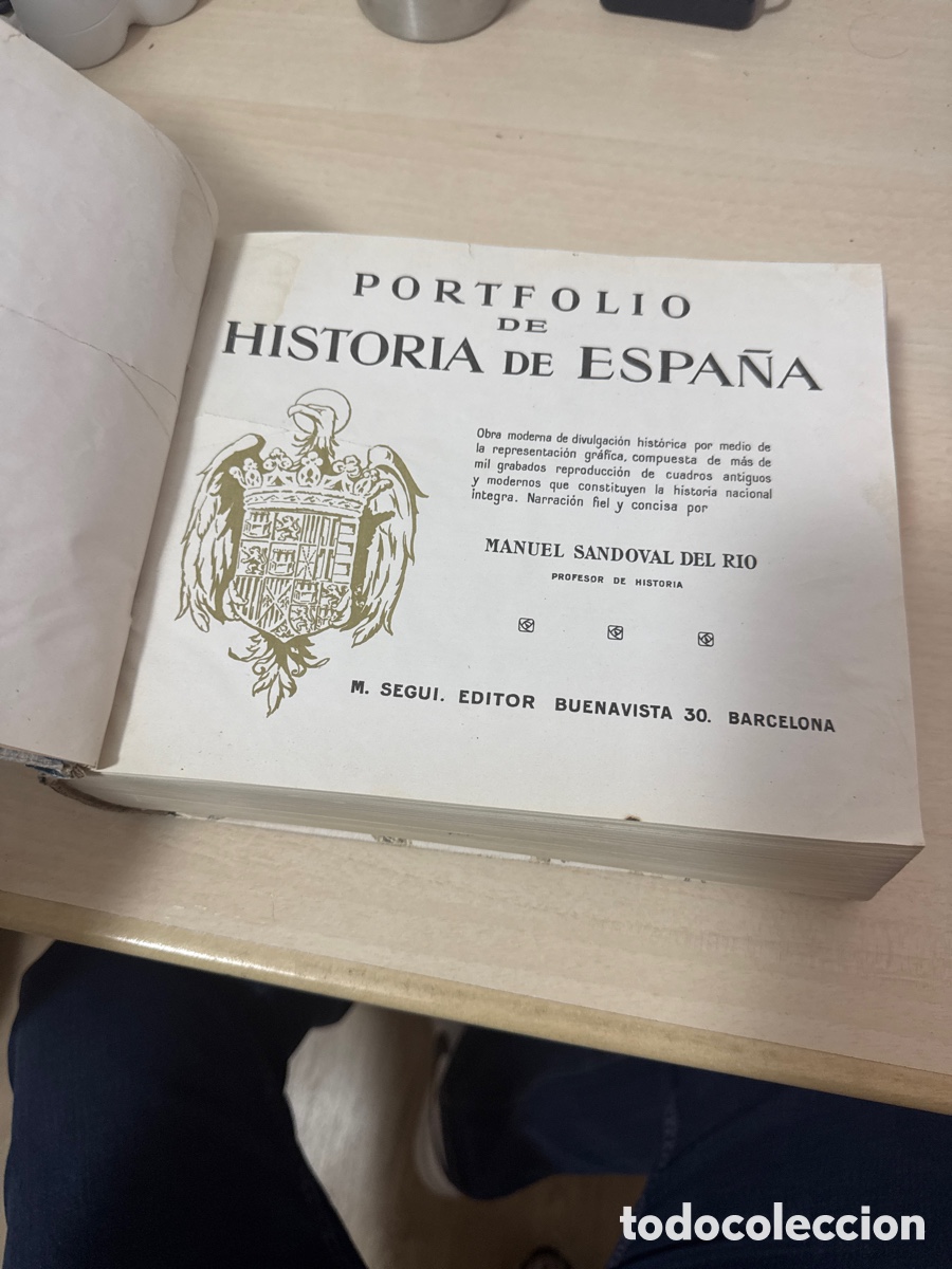 Libros antiguos: PORTFOLIO DE HISTORIA DE ESPA&Ntilde;A MANUEL SANDOVAL DEL RIO