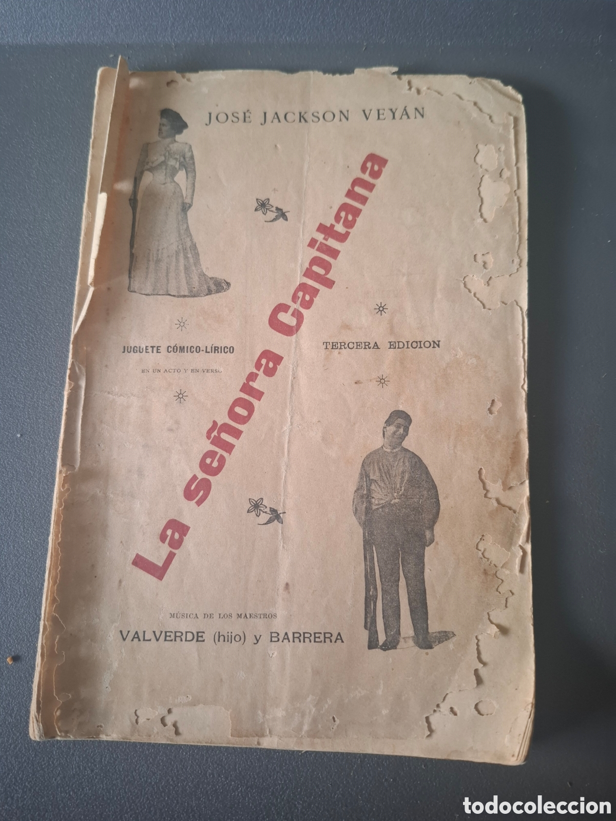 Libros antiguos: La se&ntilde;ora capitana - Jos&eacute; Jackson Veyan - 1902