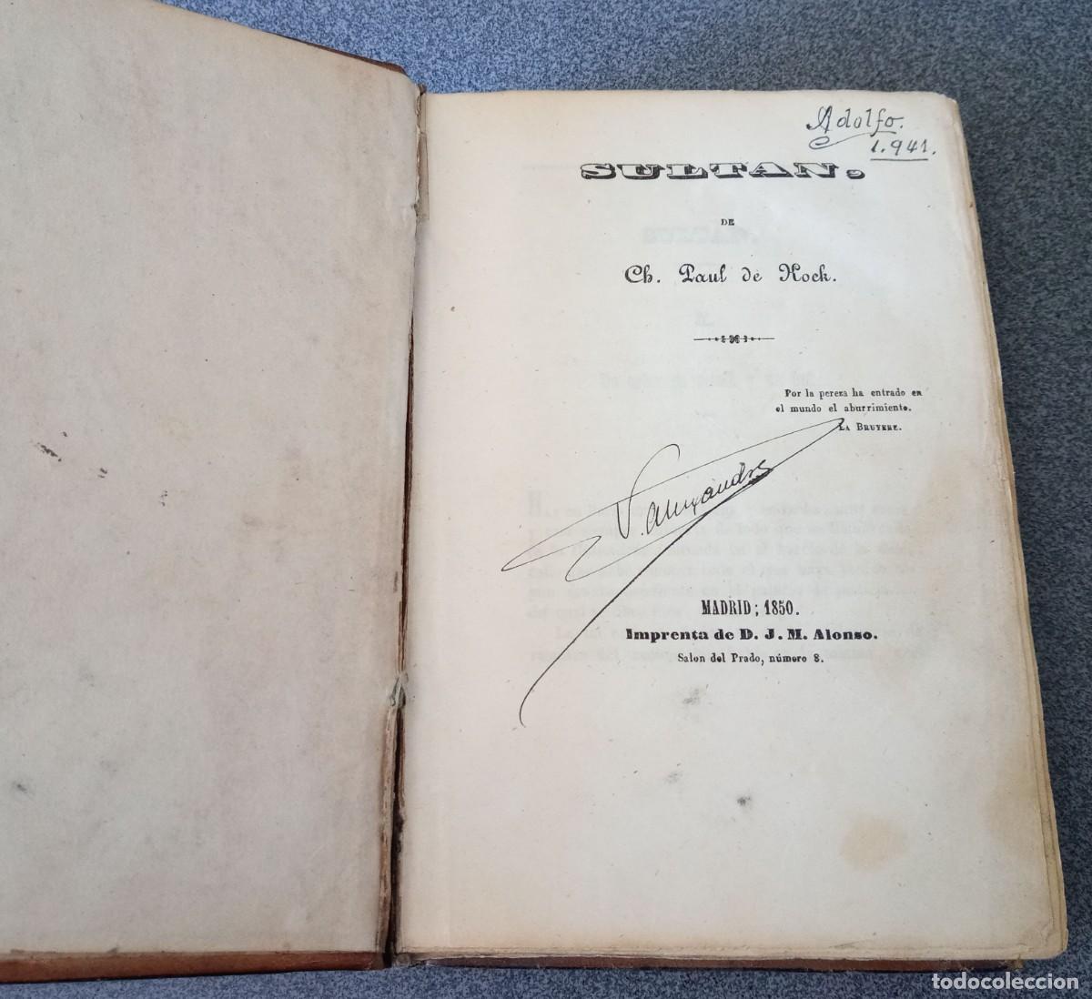 Libros antiguos: Sultan Charles Paul de Kock - Foto 4