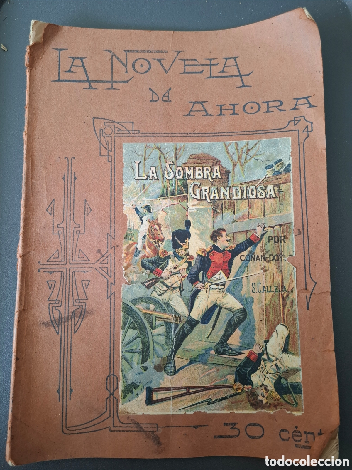 Libros antiguos: La sombra grandiosa- Conan Doyle- La novela de ahora- S.Calleja