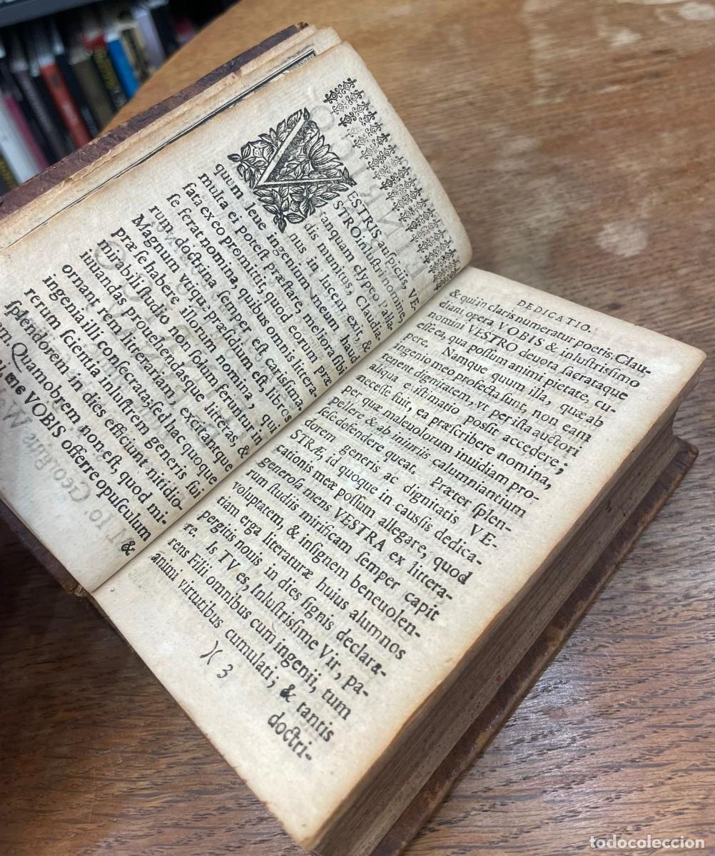 Libros antiguos: CL. CLAUDIANI OPERA. OBRAS DE CLAUDIANO. 1715. LEIPZIG - Foto 3