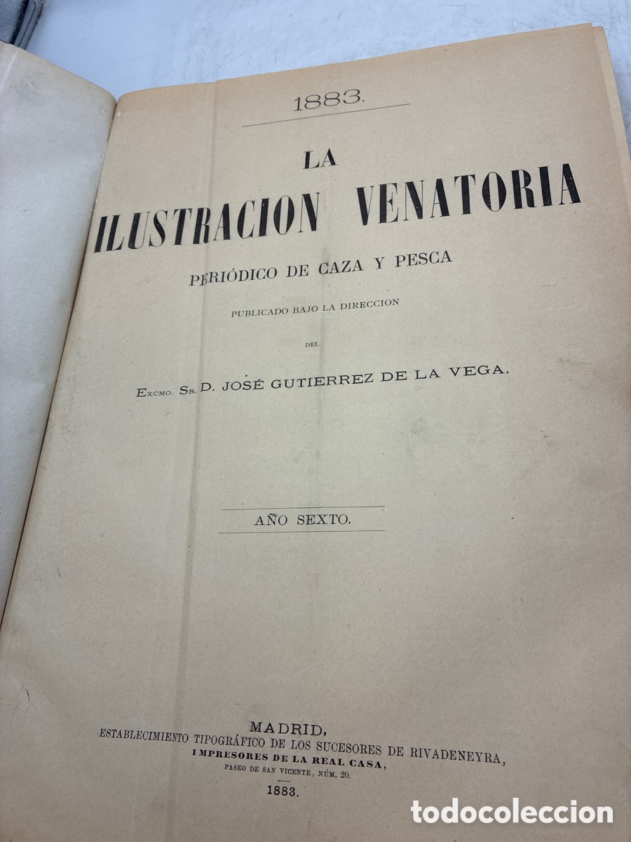 Libros antiguos: La Ilustraci&oacute;n Venatoria. A&ntilde;o 1883. - Foto 5