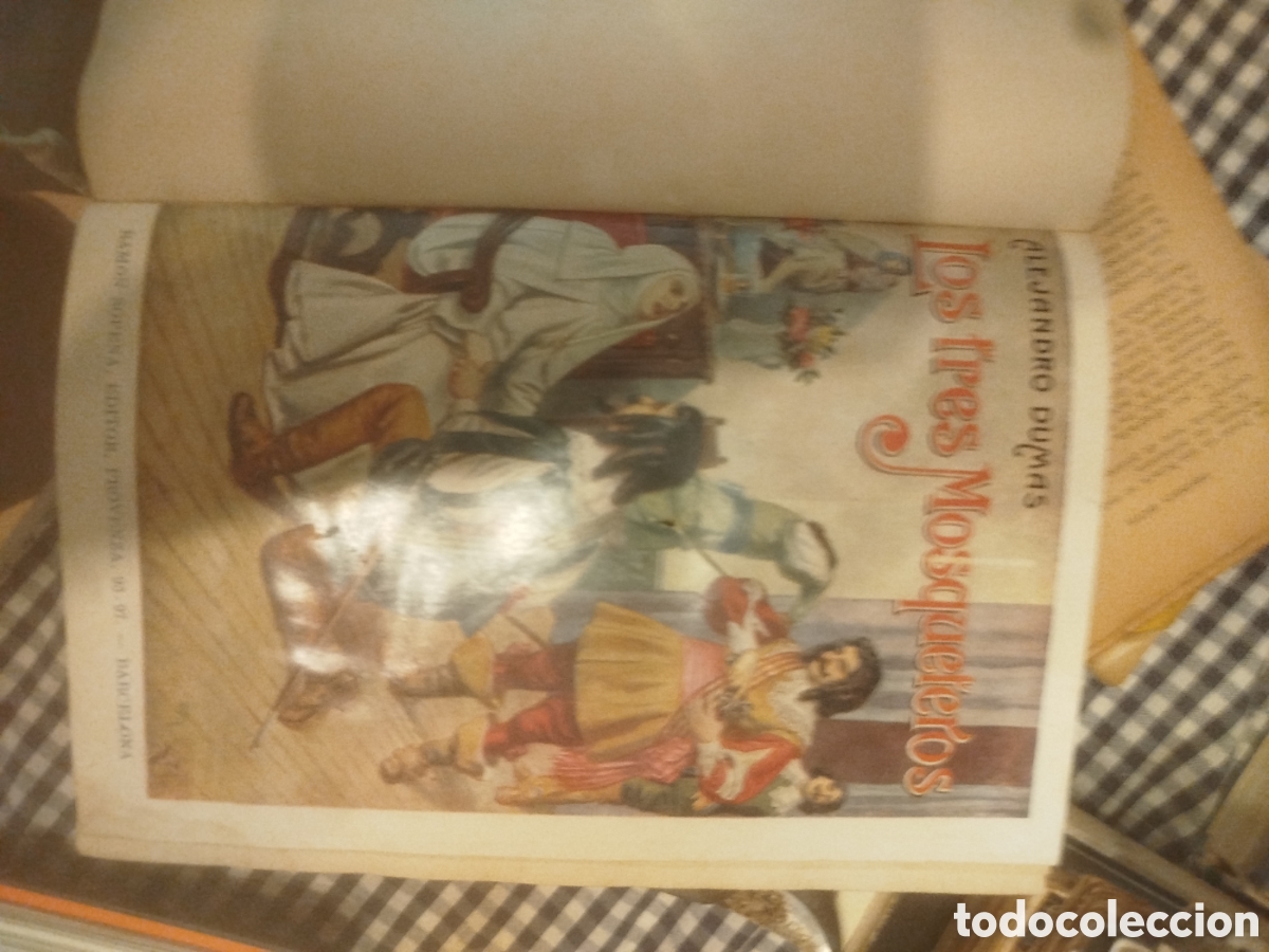 Libros antiguos: Los tres mosqueteros versi&oacute;n castellano Alejandro Dumas