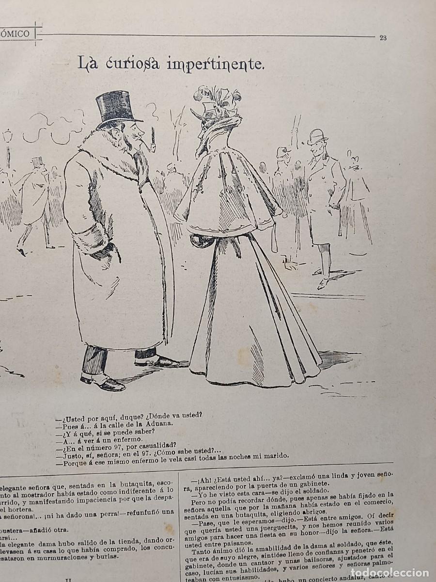 Libros antiguos: Madrid c&oacute;mico 1897, 12 n&uacute;meros, dibujos, vi&ntilde;etas c&oacute;micas - Foto 5