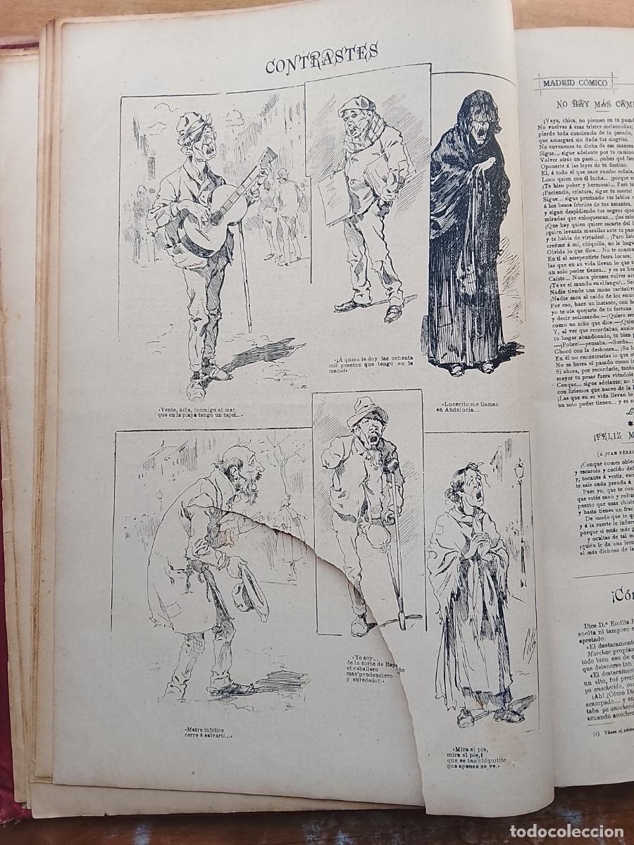 Libros antiguos: Madrid c&oacute;mico 1897, 12 n&uacute;meros, dibujos, vi&ntilde;etas c&oacute;micas - Foto 10