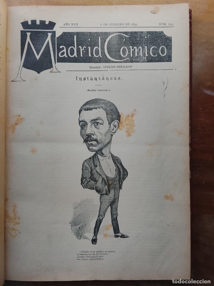Libros antiguos: Madrid c&oacute;mico 1897, 12 n&uacute;meros, dibujos, vi&ntilde;etas c&oacute;micas - Foto 14