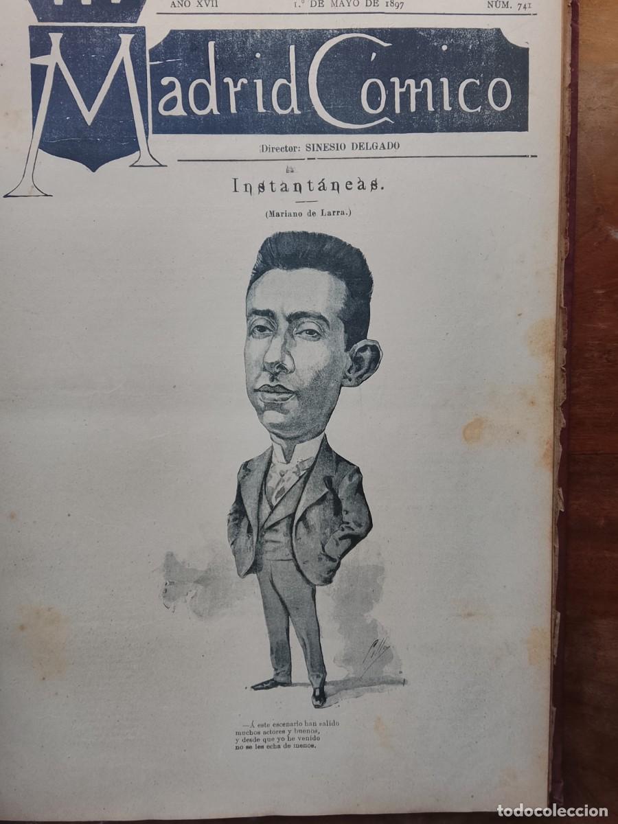 Libros antiguos: Madrid c&oacute;mico 1897, 12 n&uacute;meros, dibujos, vi&ntilde;etas c&oacute;micas - Foto 15