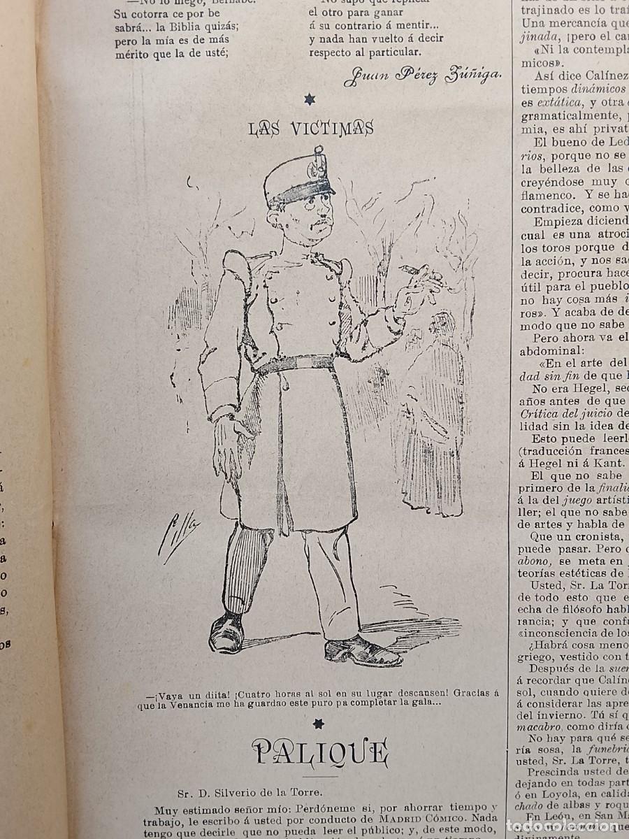 Libros antiguos: Madrid c&oacute;mico 1897, 12 n&uacute;meros, dibujos, vi&ntilde;etas c&oacute;micas - Foto 16