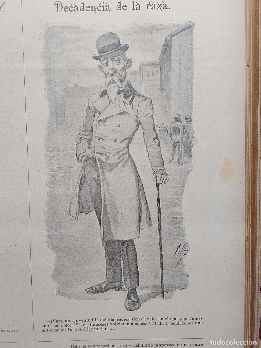 Libros antiguos: Madrid c&oacute;mico 1897, 12 n&uacute;meros, dibujos, vi&ntilde;etas c&oacute;micas - Foto 18