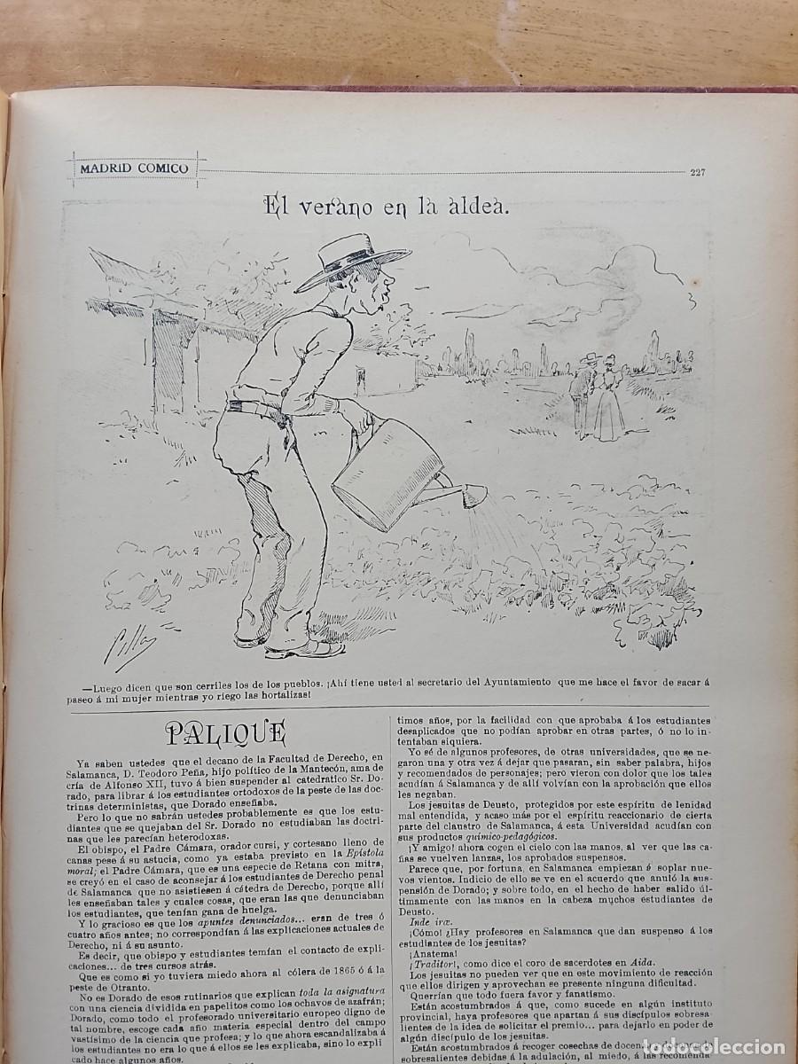Libros antiguos: Madrid c&oacute;mico 1897, 12 n&uacute;meros, dibujos, vi&ntilde;etas c&oacute;micas - Foto 20