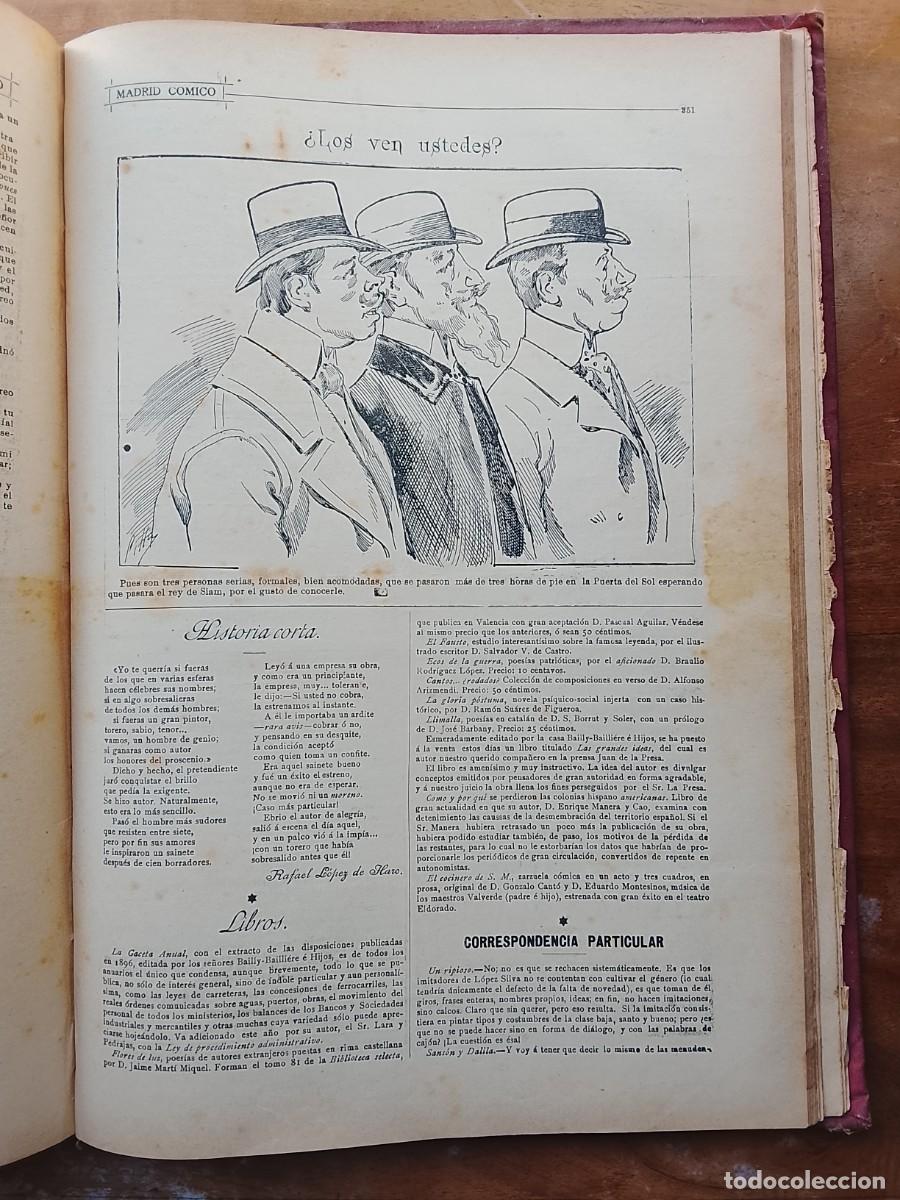 Libros antiguos: Madrid c&oacute;mico 1897, 12 n&uacute;meros, dibujos, vi&ntilde;etas c&oacute;micas - Foto 22