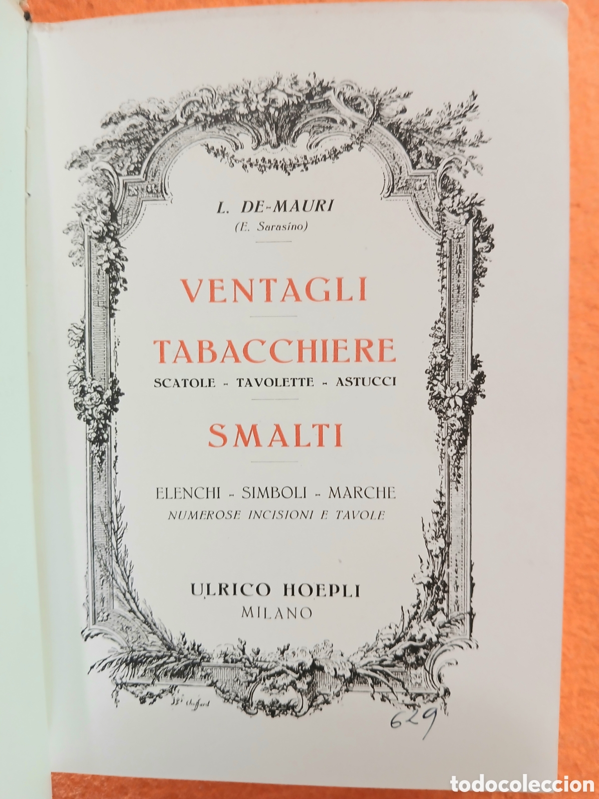 Libros antiguos: El amante de los abanicos, tabaqueras y los esmaltes, L. De Mauri - Foto 3