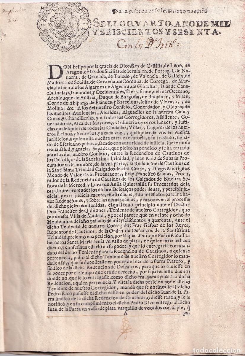 Libros antiguos: MERCEDARIOS CALZADOS Y DESCALZOS. MOSTRENCOS Y ABINTESTATOS. 1660. DISPUTA VASO DE PLATA