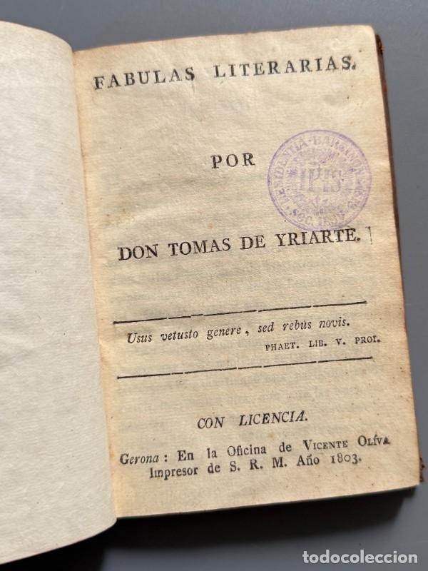Antiquarische B&uuml;cher: F&aacute;bulas literarias, Tomas de Yriarte - Editorial Vicente Oliva, 1803