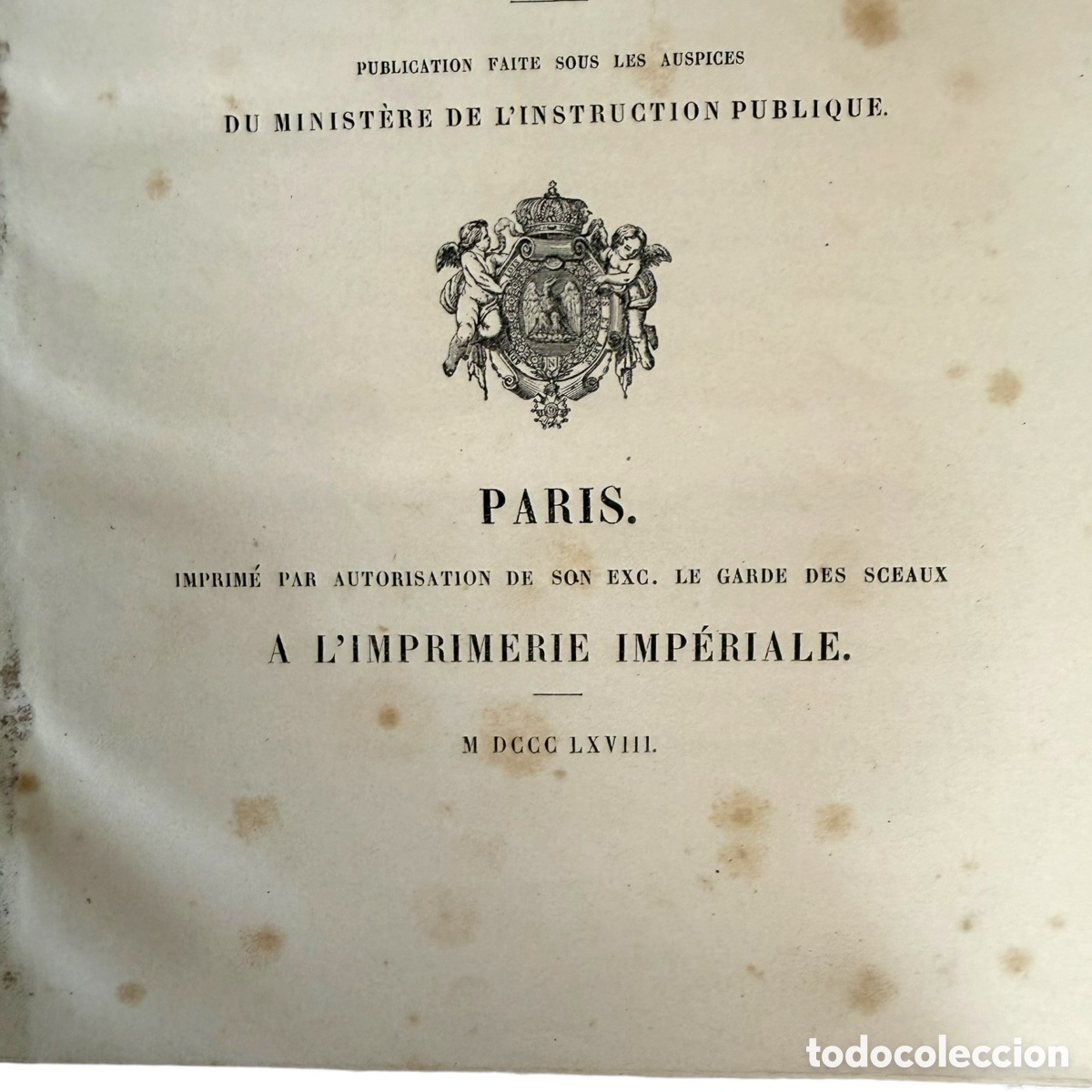 Libros antiguos: Libro Recueil de Rapports Franc&eacute;s de 1868 - Foto 3