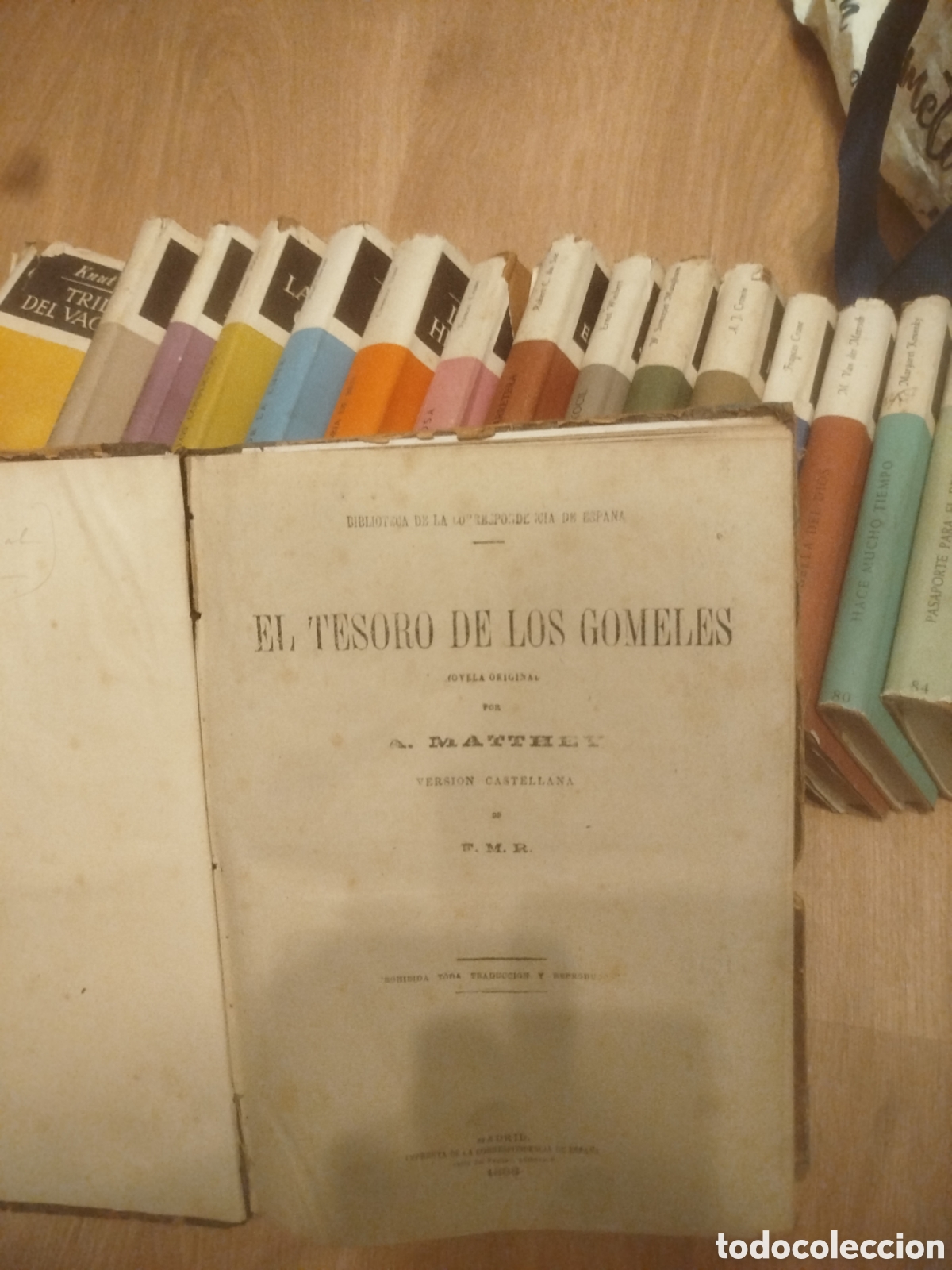 Libros antiguos: El tesoro de los gomeles 1888