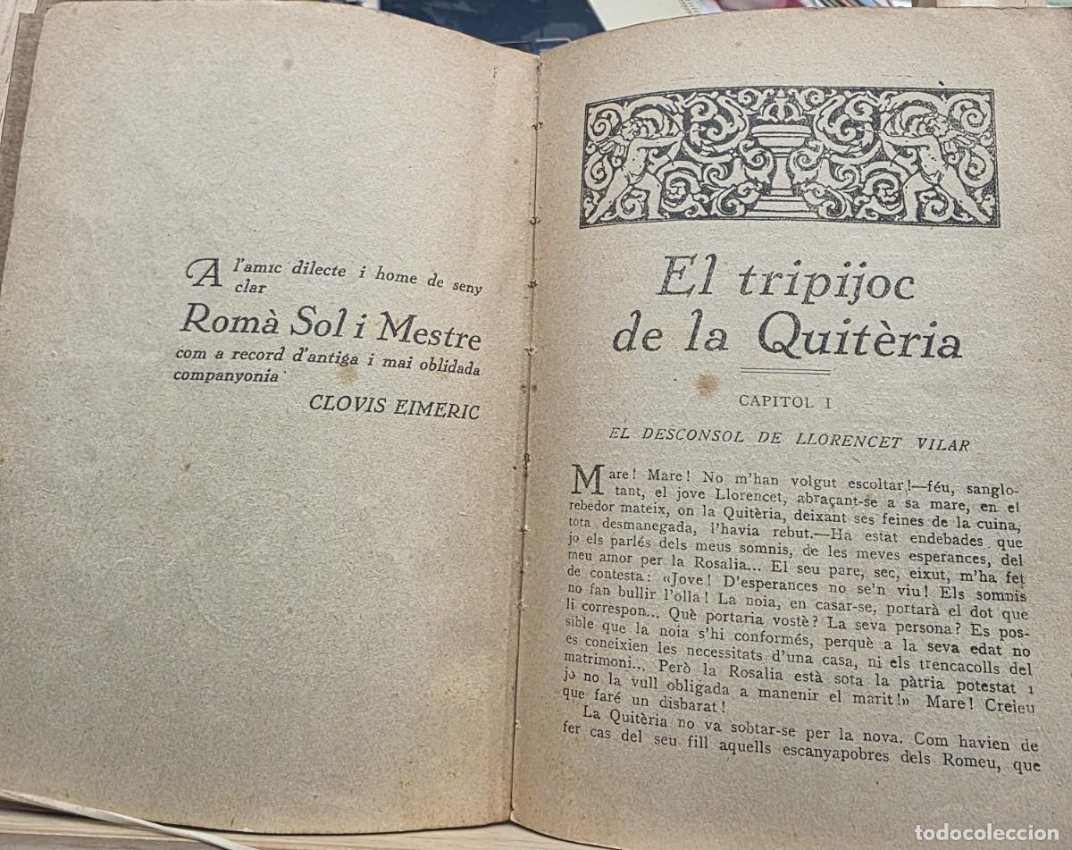 Libros antiguos: &rdquo;El Tripijoc de la Quit&egrave;ria&rdquo; de C. Eimeric Biblioteca Damisel&middot;la n&ordm; 5 En catal&agrave; - Foto 4