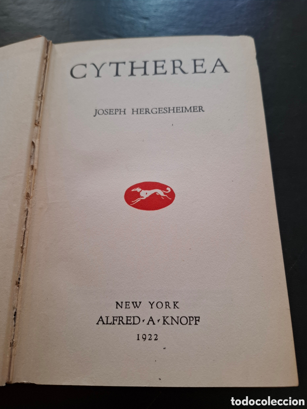 Libros antiguos: Cytherea - Joseph Hergesheimer - 1922