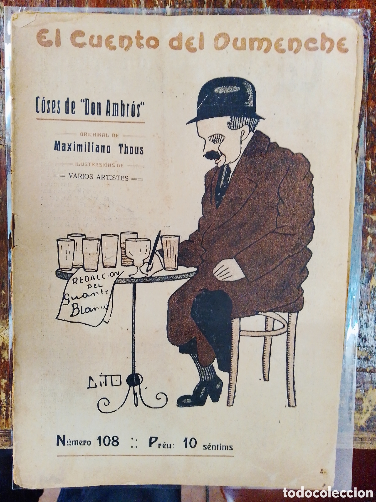 Libros antiguos: EL CUENTO DEL DUMENCHE. COSES DE &rdquo; DON AMBROS &rdquo;. THOUS, MAXIMILIANO. NUM. 108. 1916