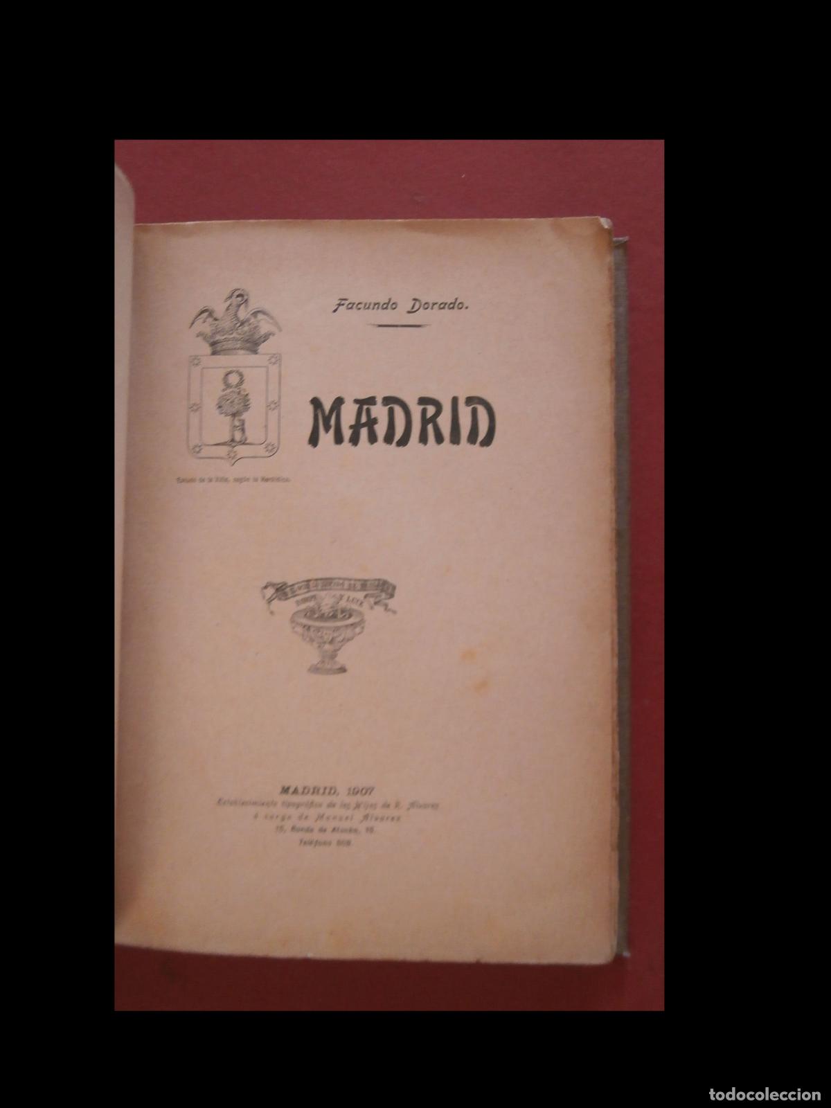 Libros antiguos: Madrid. Facundo Rorado - Foto 7