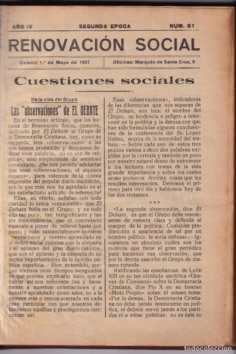 Libros antiguos: MAXIMILIANO ARBOLEYA. RENOVACI&Oacute;N SOCIAL. OVIEDO, 1927. BIOGRAF&Iacute;A DE JOS&Eacute; TARTIERE. ASTURIAS