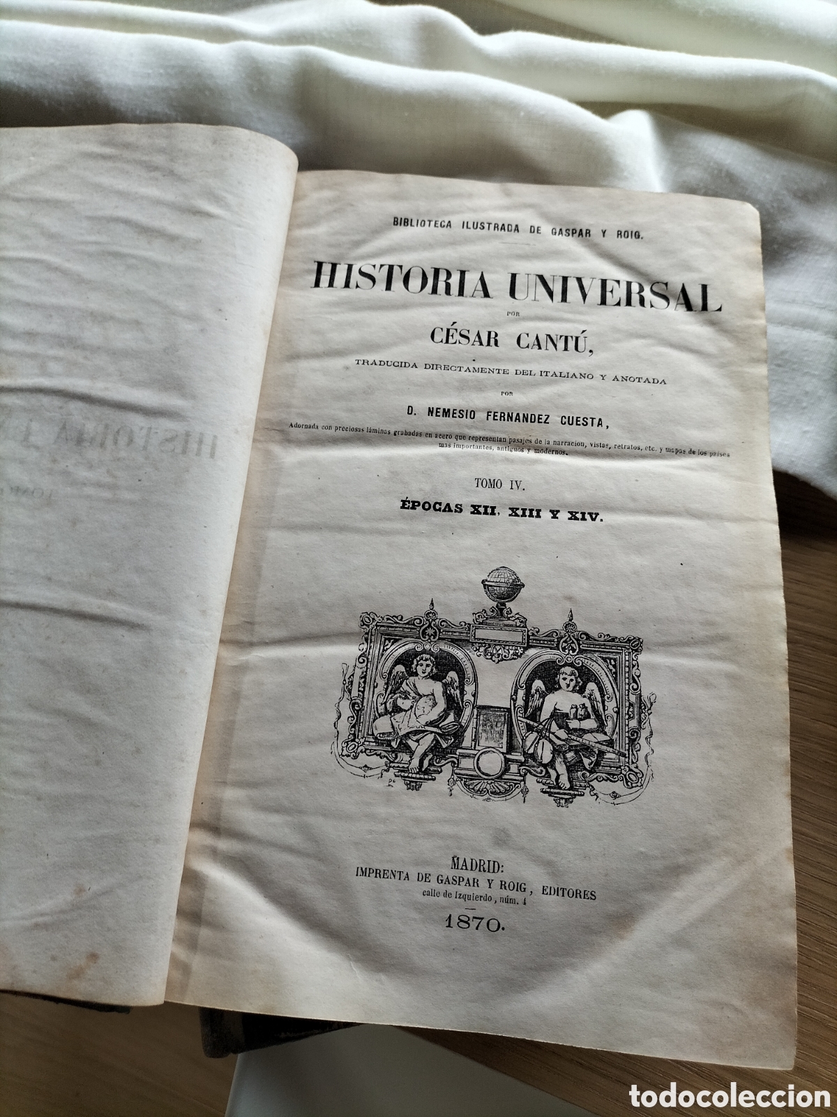 Libros antiguos: Libro bibliotaca ilustrada Historia Universal