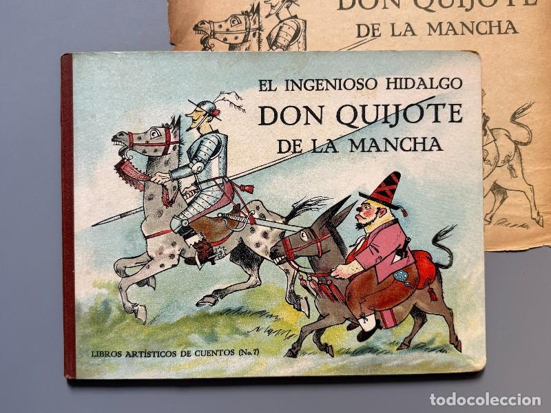 Libros antiguos: El ingenioso hidalgo Don Quijote de la Mancha - Libros Art&iacute;sticos de Cuentos, ca. 1950