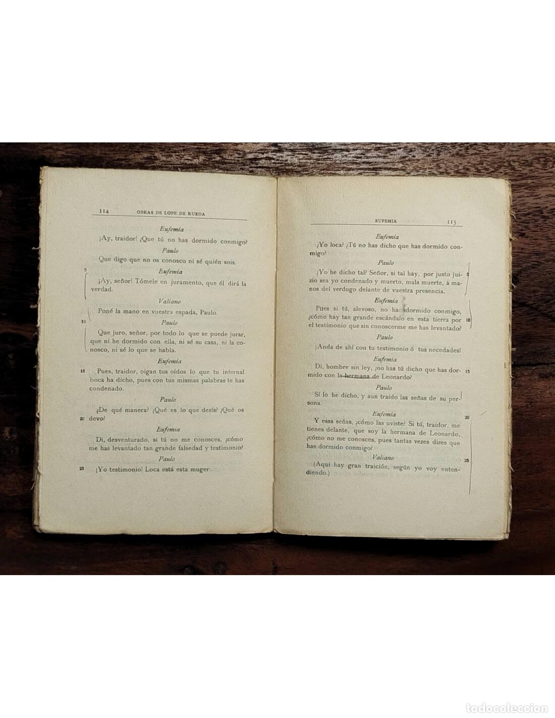 Libros antiguos: TEATRO. RUEDA, Lope de. Ediciones de La Lectura. 1924. - Foto 4