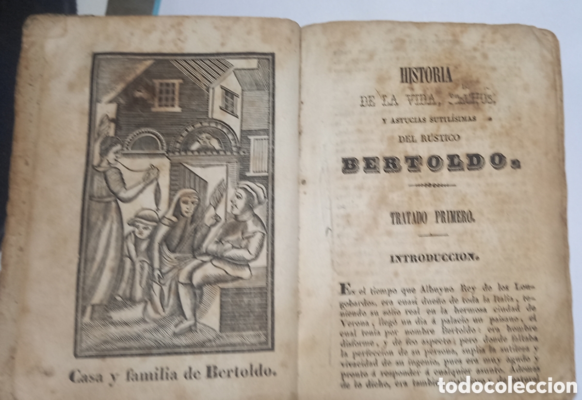 Libros antiguos: HISTORIA DE LA VIDA, HECHOS Y ASTUCIAS DEL RUSTICO BERTOLDO. 1845. - Foto 2