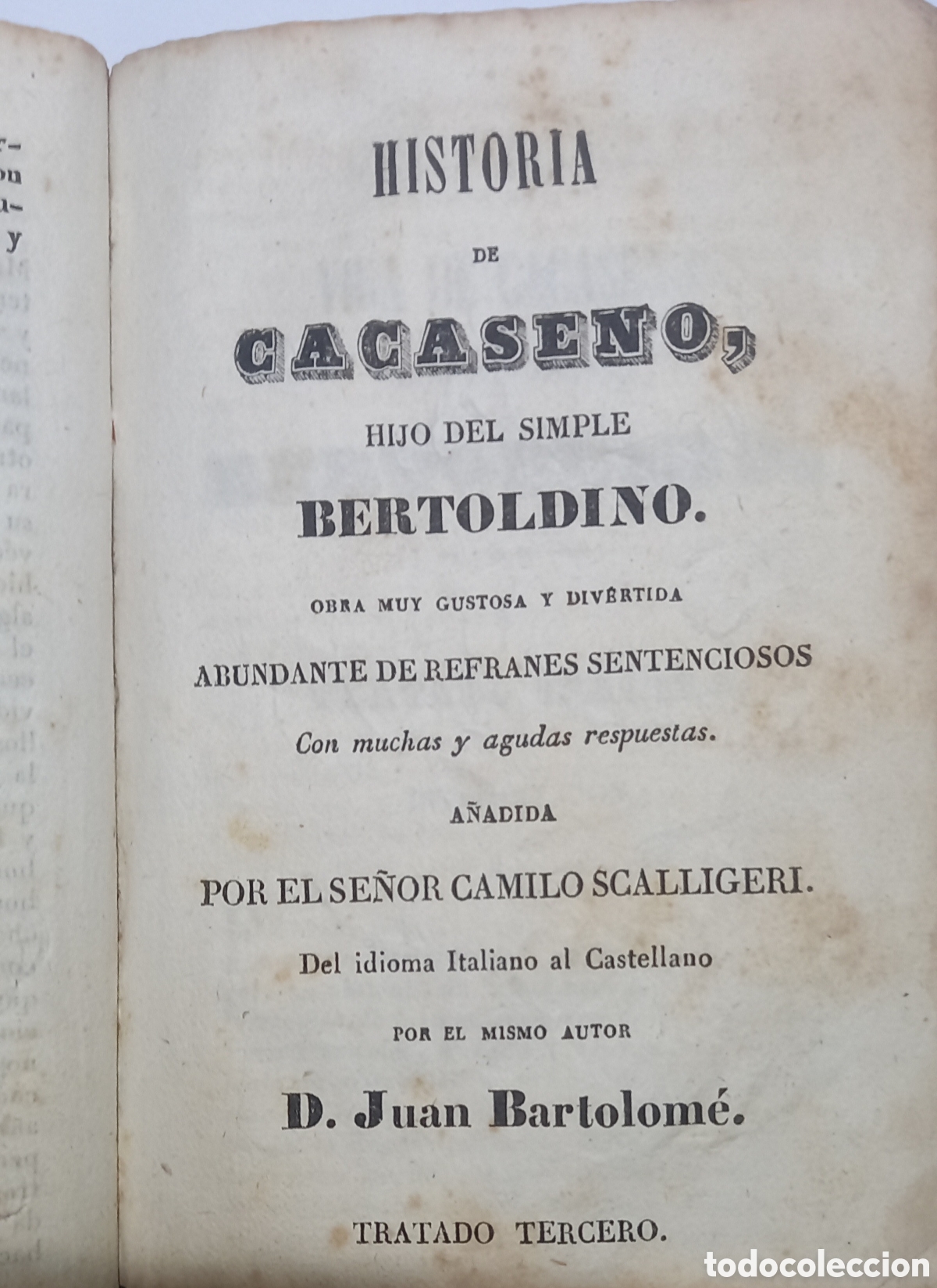 Libros antiguos: HISTORIA DE LA VIDA, HECHOS Y ASTUCIAS DEL RUSTICO BERTOLDO. 1845. - Foto 3