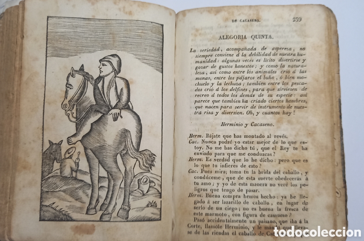 Libros antiguos: HISTORIA DE LA VIDA, HECHOS Y ASTUCIAS DEL RUSTICO BERTOLDO. 1845. - Foto 4