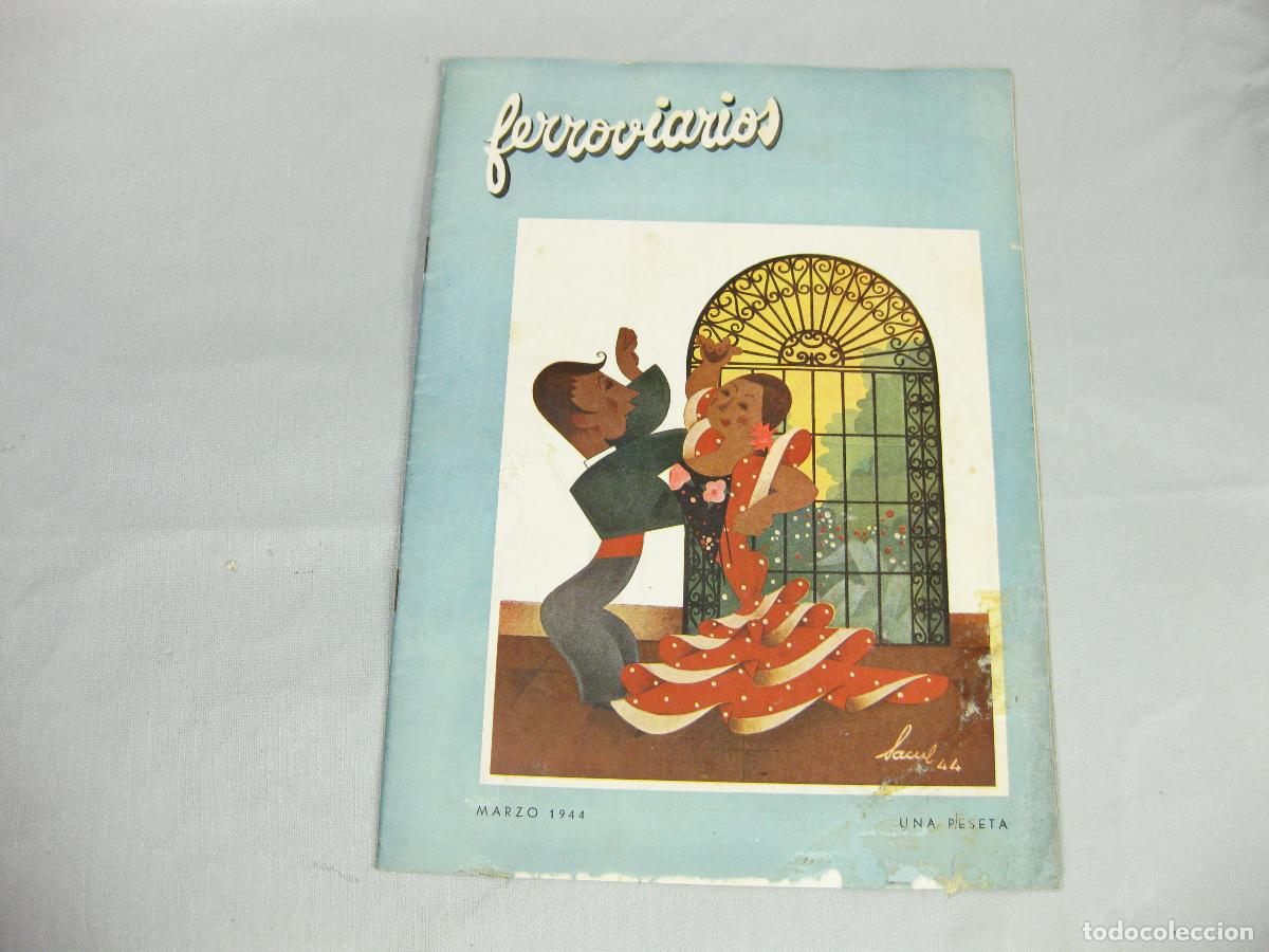 Libros antiguos: REVISTA FERROVIARIOS N&ordm;. 33 DE MARZO DE 1944. RENFE