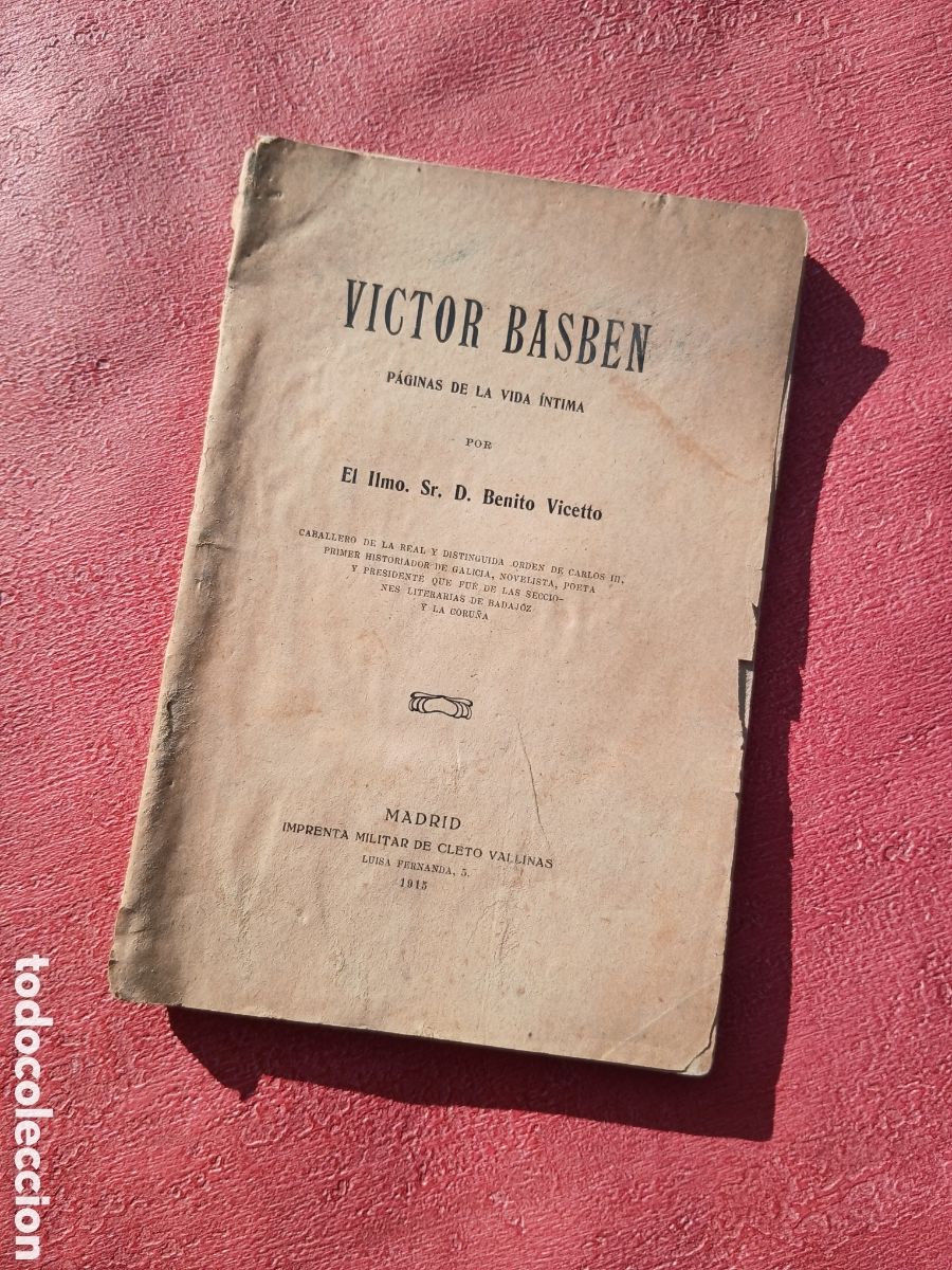 Libros antiguos: Victor Basben. D. Benito Vicetto. 1915. Mitolog&iacute;a gallega.
