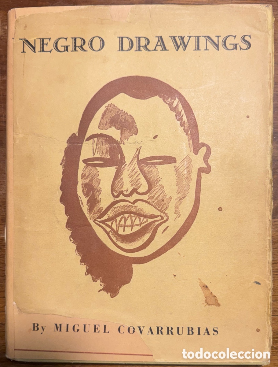 Libros antiguos: Miguel Covarrubias. Negro Drawings. Incluye dibujo original del artista.